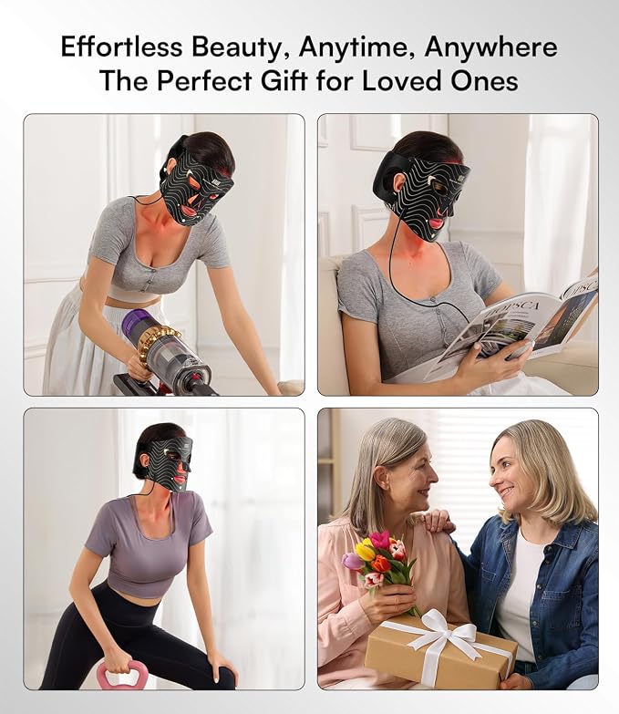 INIA Red Light Therapy Mask for Face – 4 Light Modes - Image 8