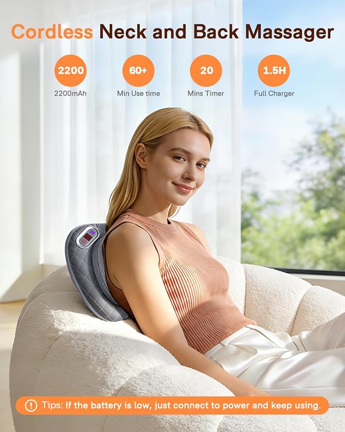 ALLJOY Cordless Neck and Back Massager - Image 2