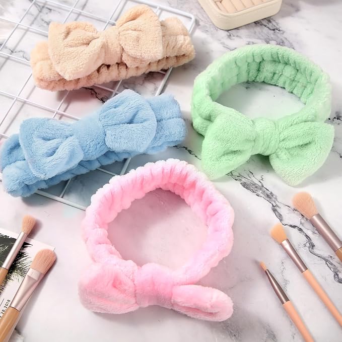 WILLBOND 48 Pieces Spa Headband Bulk Skincare Headbands Face Wash Makeup - Image 5