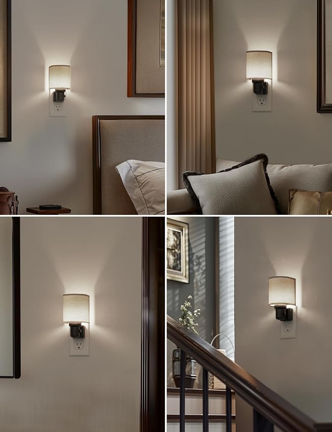 L LOHAS LED Bright Night Lights Plug into Wall, Plug in Night Light Dimmable - Image 6