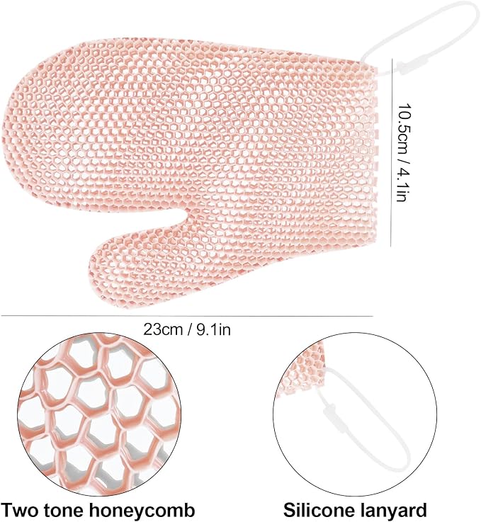 Exfoliating Glove Bath Mitt -Exfoliating Gloves - Image 4