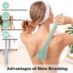 17-Inch Back Scrubber for Shower, Anti-Slip Exfoliating Body Brush for Bath - Image 5