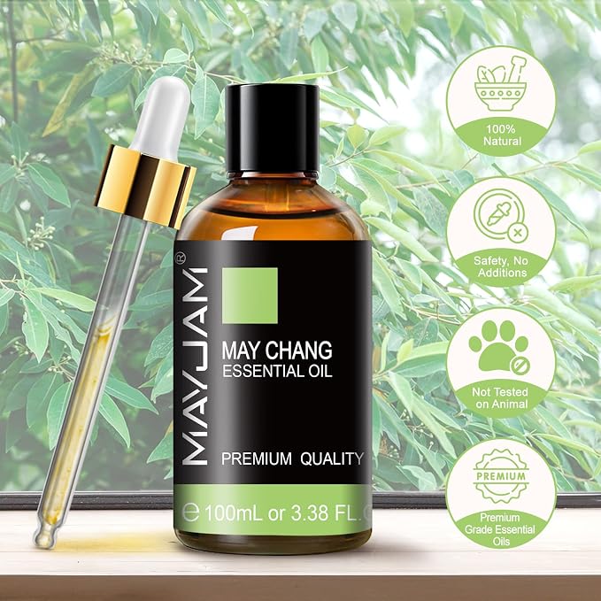 MAYJAM May Chang Essential Oils 3.38 FL.OZ Pure May Chang Oil - Image 8