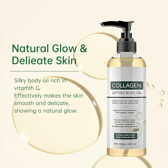 Collagen Lifting Body Oil After Shower, Hydrating Collagen Oil - Image 8