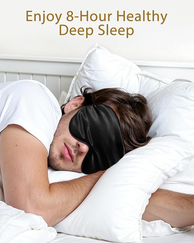 4 Pack Silky Sleep Masks for Women Men, JroyJoy 100% Blackout and Super Soft - Image 7