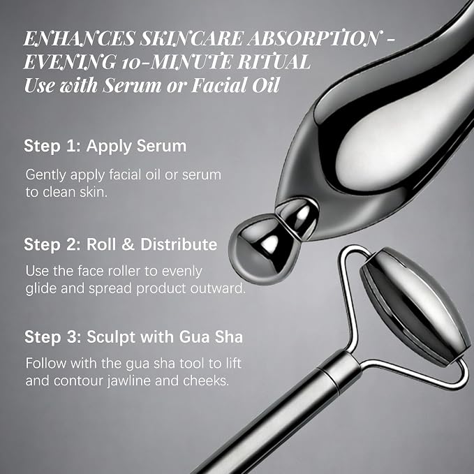 303 Stainless Steel Face Roller Set - Image 4
