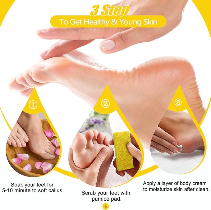 Disposable Foot Scrubber Sponge Pads Pedicure Pumice Stone - Image 3
