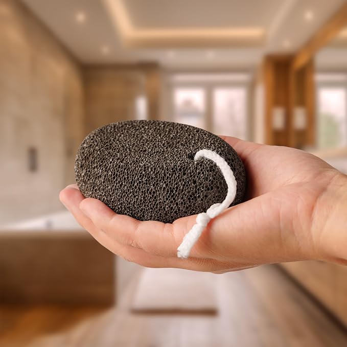 Extra Thick Pumice Stone for Feet and Hands – Ergonomic, Durable Natural Foot - Image 4