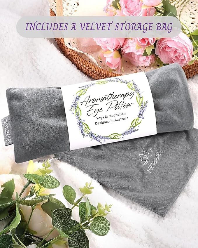 Lavender Eye Pillow for Relaxation, Sleep – Weighted Eye Mask for Headache - Image 7