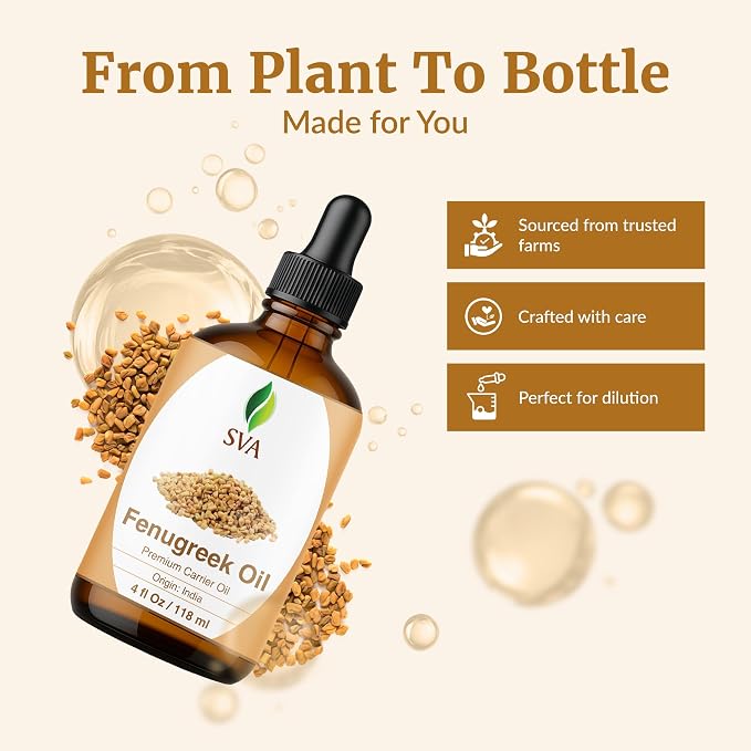 SVA Fenugreek Oil 4oz Premium Carrier Oil - Image 4