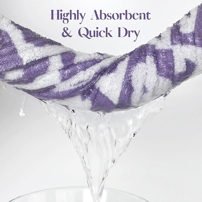Jacquotha 2-Pieces Luxury Bath Towels Checkered Floral, Cute Bathroom Decor - Image 3