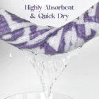 Jacquotha 2-Pieces Luxury Bath Towels Checkered Floral, Cute Bathroom Decor - Image 3