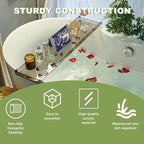 Acrylic Bathtub Tray Caddy, Luxury Bathroom Organizer Tablet Holder SHUNLI - Image 5