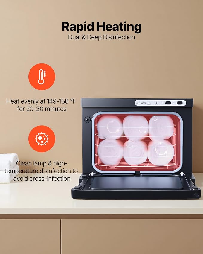 VEVOR Hot Towel Warmer, 8L Small Towel Warmer Cabinet - Image 2