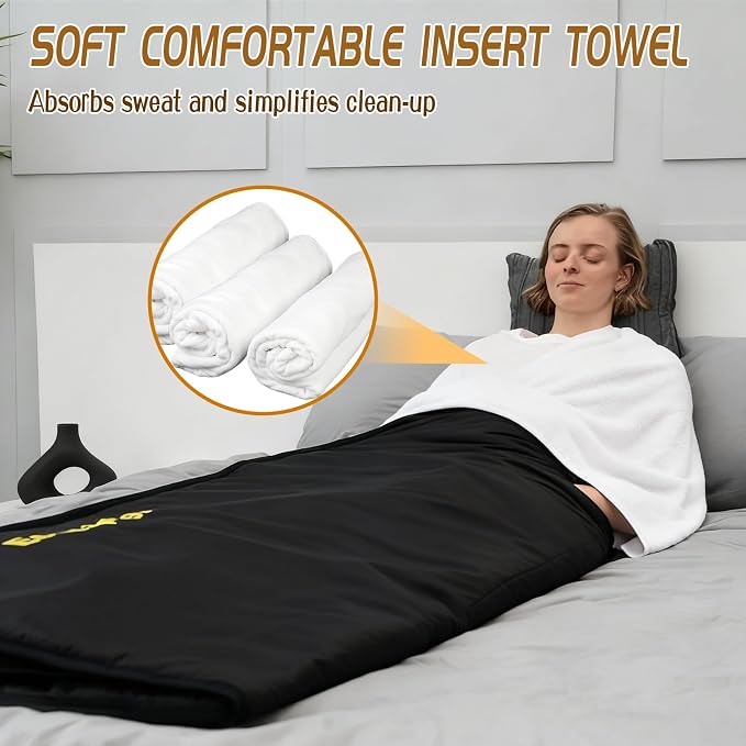 31"x71" Sauna Blanket Insert 3 Pack Machine Washable Blanket Towel Insert Super - Image 4