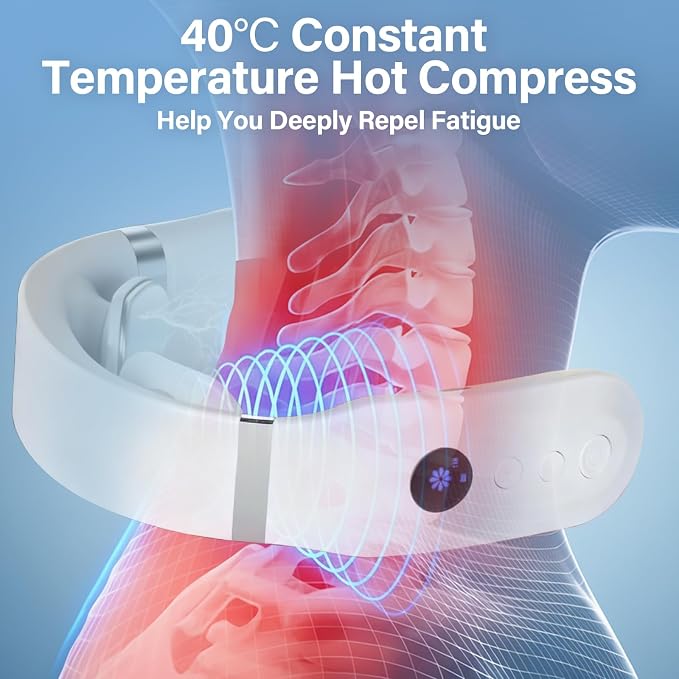 AiRunTech Neck Massager with Heat, Portable Electric Neck Massager with Heat - Image 3