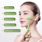 AECW Natural Jade Roller for Face Eyes Tool Jade Facial Roller Noiseless Facial - Image 3