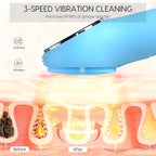 Silicone Facial Cleansing Brush, Portable Electric Face Scrubber - Image 2
