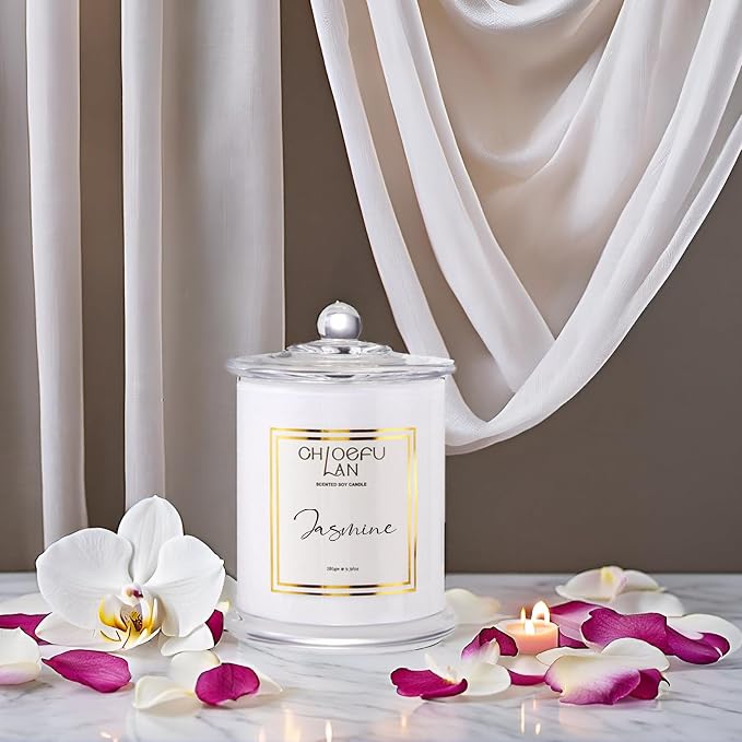 Chloefu LAN Jasmine Candle, Mothers Day Gifts Candles - Image 3