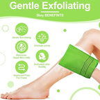 Tatuo 12 Pieces Korean Exfoliating Mitt Glove Italy Towel Body Skin Scrubber - Image 3