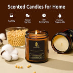 Scented Candles for Men, Moroccan Amber Candle for Home, Soy Wax Candles Gift - Image 3