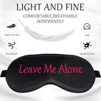 Geyoga 4 Pieces Funny Eye Mask for Sleep Soft Satin Blocking Blindfold - Image 4