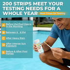Pool Test Strips: 200CT 7-Way Professional Hot Tub & Spa Test Kit - Image 2