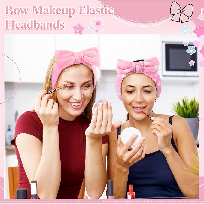 50 Pcs Pink Spa Headband Bulk Spa Sleepover Party Supplies - Image 7