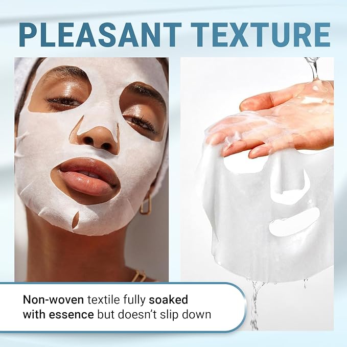 VIABEAUTY 24 Pack of Hyaluronic Acid Face Mask - Image 4