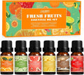 SALUBRITO Fresh Fruit Fragrance Oils Set, Essential Oils by Salubrito