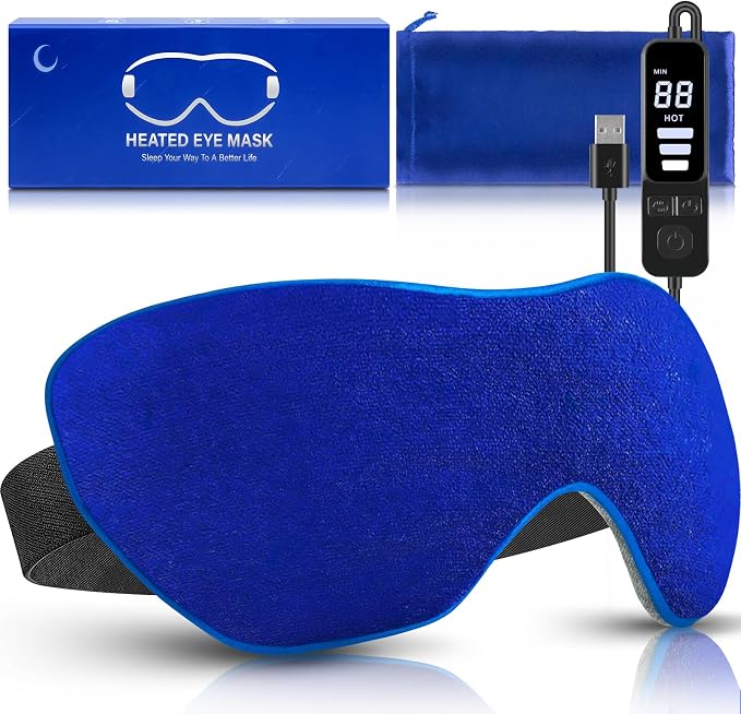 Heated Eye Mask, Washable Dry Eye Mask Heat Eye Compress by Unknown