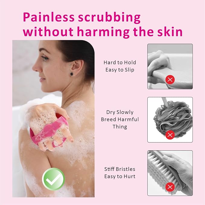 Silicone Face Scrubber with Body Scrubber - Image 9