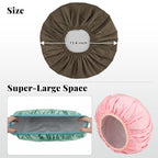 3Pcs Shower Cap for Women Reusable Waterproof, Bath Cap for Long Hair, - Image 4