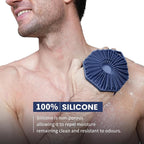 iTOKGOK® 2-in-1 Silver-Infused Silicone Body Scrubber, Double-Sided Design Body - Image 2