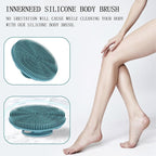 INNERNEED Food-Grade Soft Silicone Body Scrubber Shower Brush Handheld - Image 6