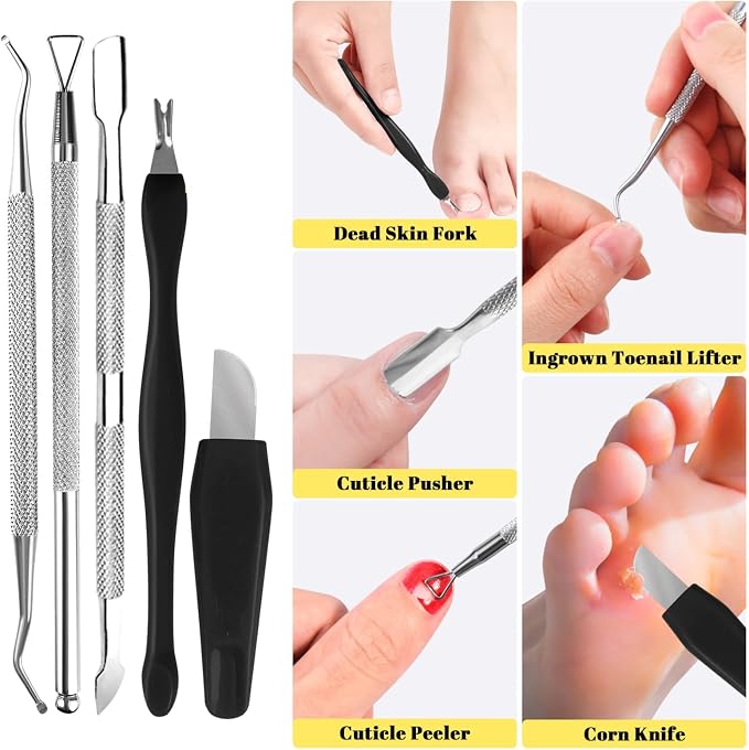 Professional Foot Care Kit, 30-Piece Pedicure Set - Image 4