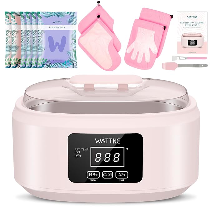 Paraffin Wax Machine for Hand and Feet -Paraffin Wax Warmer Moisturizing Kit by Wattne