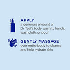 Dr Teal's Body Wash with Pure Epsom Salt, Daytime/Nighttime with Vitamin C & - Image 4