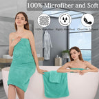 Ycosy 4 Pack Extra Large Microfiber Bath Towels Set, 35x70 inches, Less Lint - Image 4