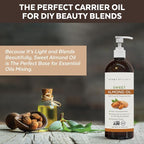 Viva Naturals Sweet Almond Oil, 16 fl. oz – Skin & Hair Moisturizer, Body & - Image 5