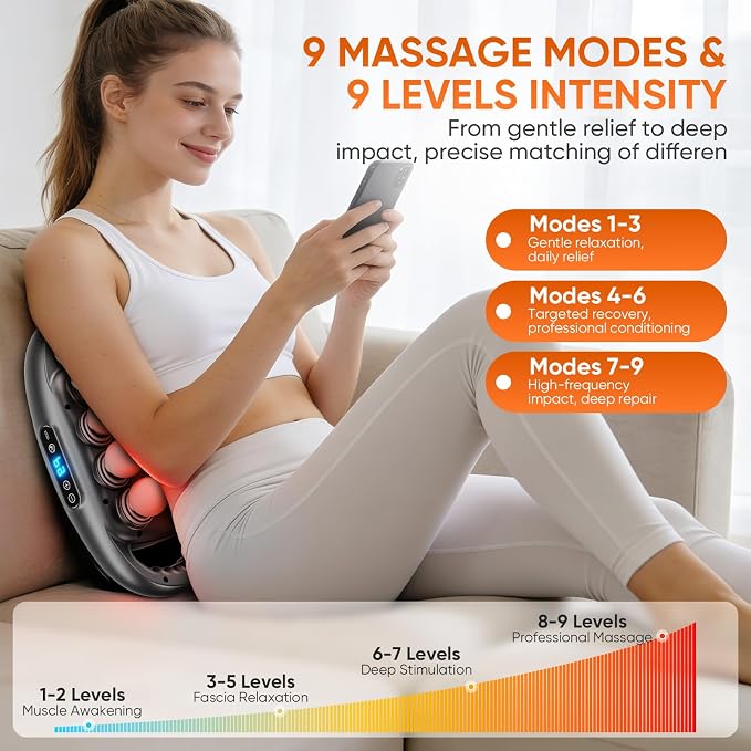 16 Head Massage Gun Deep Tissue, Quiet Back Massager - Image 2