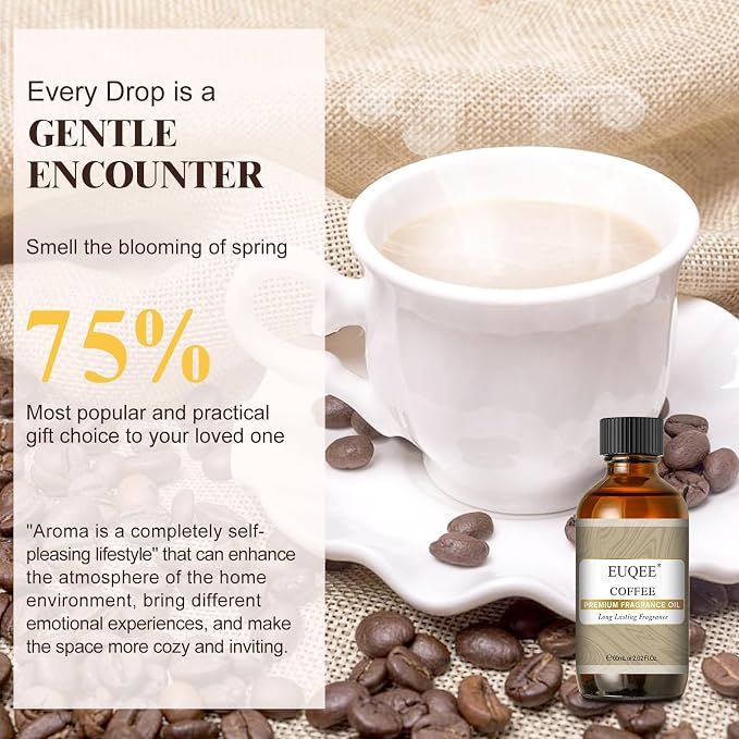 EUQEE 60ML Coffee Fragrance Oil 2.02 Fl oz Premium Fragrance Essential Oils - Image 3