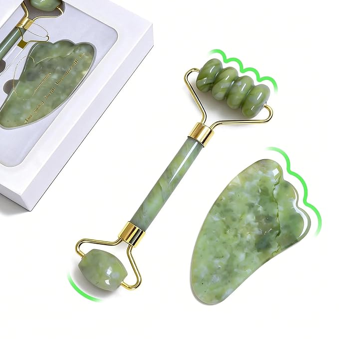 Gua Sha Facial Tools Face Roller and Gua Sha Set by Unknown