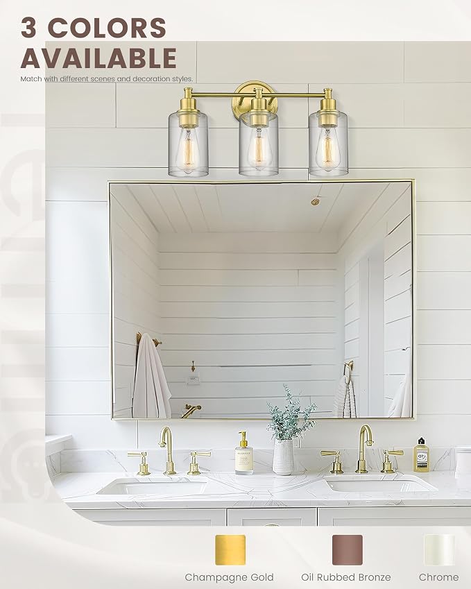 FEMILA Bathroom Vanity Light, Farmhouse Modern Vanity Lighting fixtures - Image 5