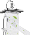 Hibbent 5-spray Filtered Rainfall Shower Head Combo, High Pressure 13'' by Hibbent