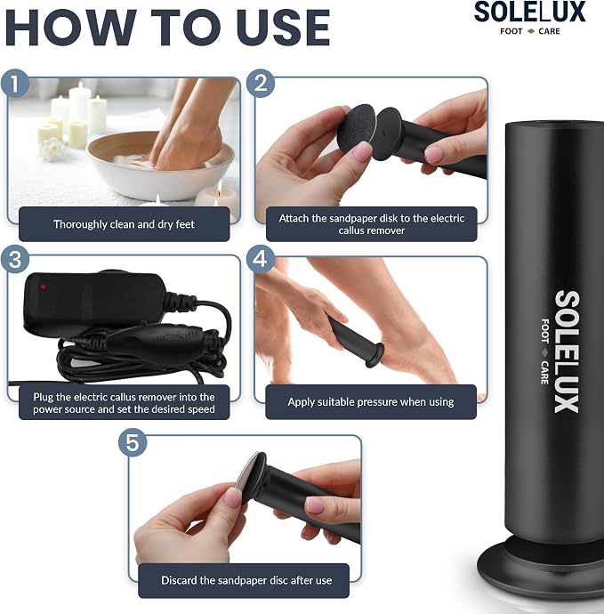 Upgraded 2025 Electric Foot File – Callus Remover - Image 4