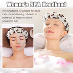 Zkptops Spa Headband for Washing Face Wristband Set Sponge Makeup Skincare - Image 3