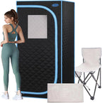1 Person Portable Infrared Sauna, Full Size Portable Sauna Tent by Unknown