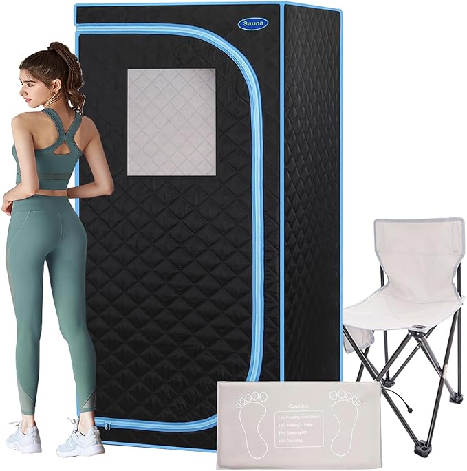 1 Person Portable Infrared Sauna, Full Size Portable Sauna Tent by Unknown