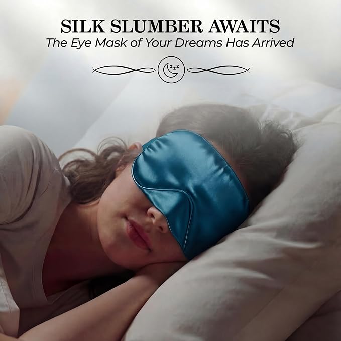 SLEEP SANCTUARY 100% Pure Mulberry Silk Sleep Mask - Image 2